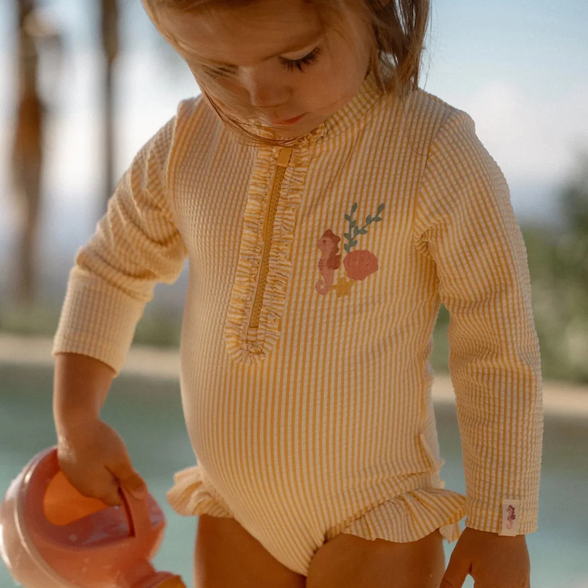 Little Dutch - Badpak met lange mouwen - Lemon Yellow – Image 4