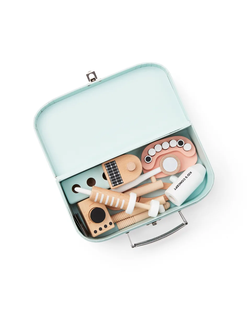 Kids Concept - Houten Speelgoed - Kid's Hub - Tandarts Set met 19 Onderdelen – Image 3
