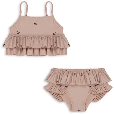 Konges Slojd - Bikini Manuca Frill - Cherry Blush (5-6 Jaar)