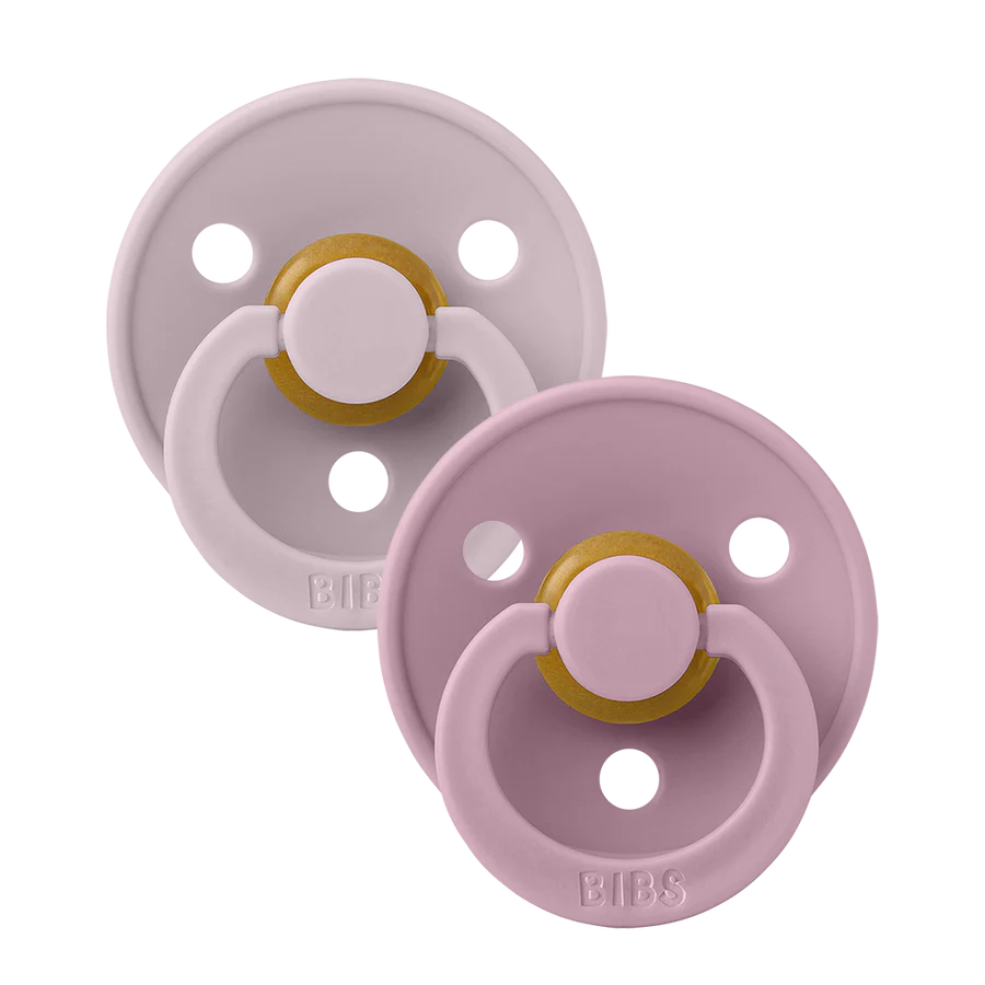 BIBS - Colour Fopspeen Natuurrubber (2 stuks) Dusky Lilac/Heather