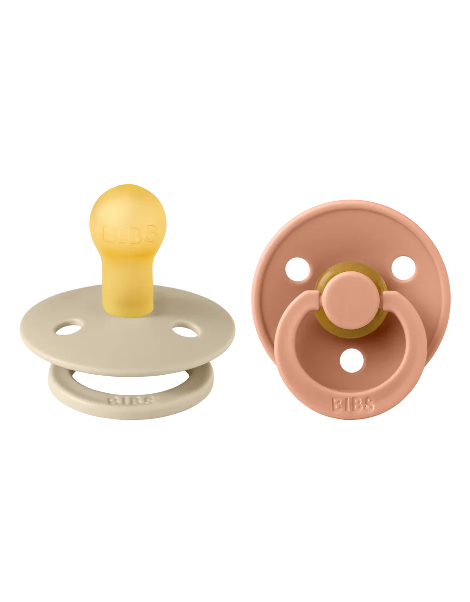 BIBS - Fopspeen Natuurrubber 2 stuks Vanilla/Peach