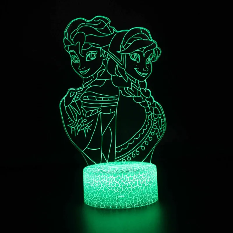 Lampe LED Anna et Elsa Amies – Image 3