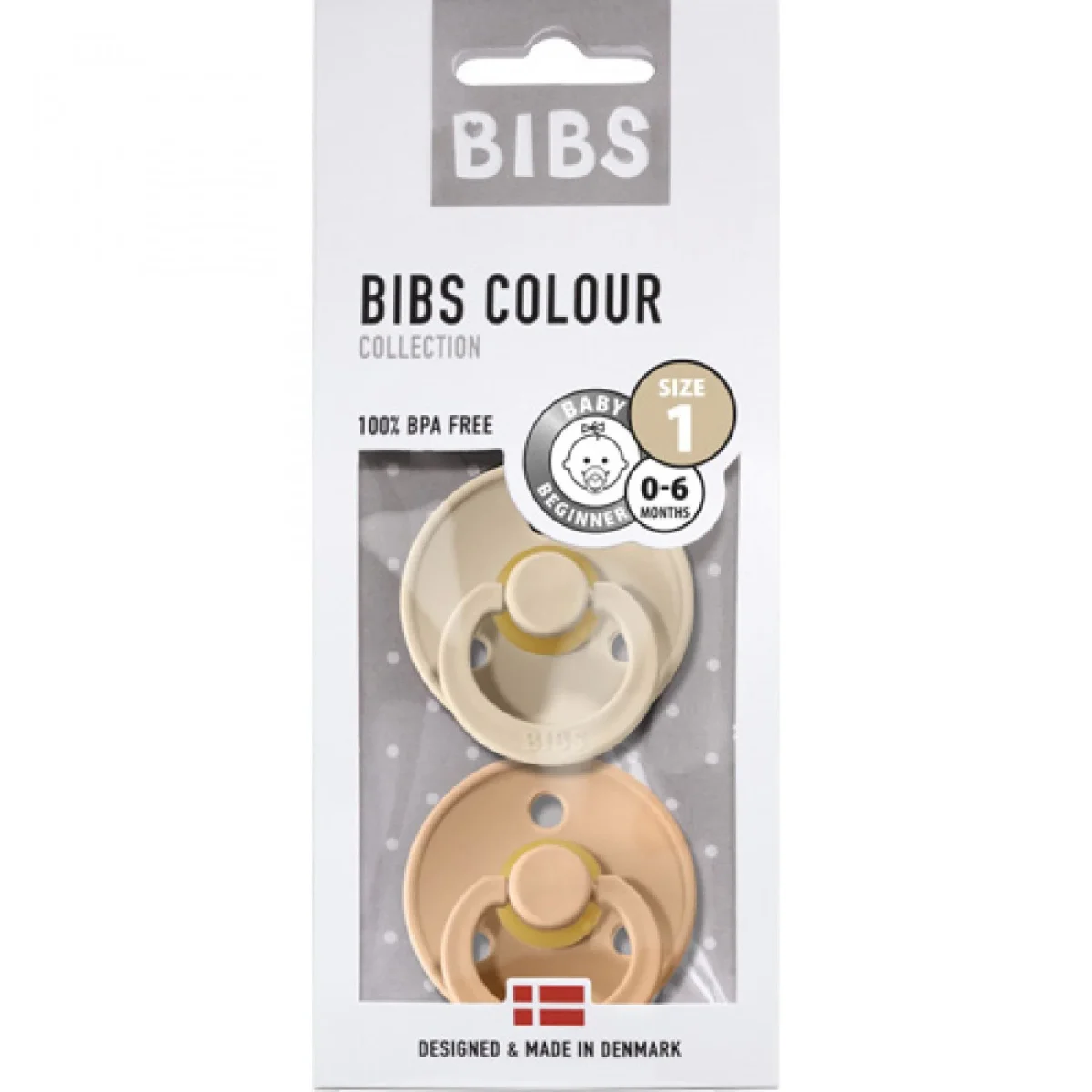 BIBS - Fopspeen Natuurrubber 2 stuks Vanilla/Peach – Image 2